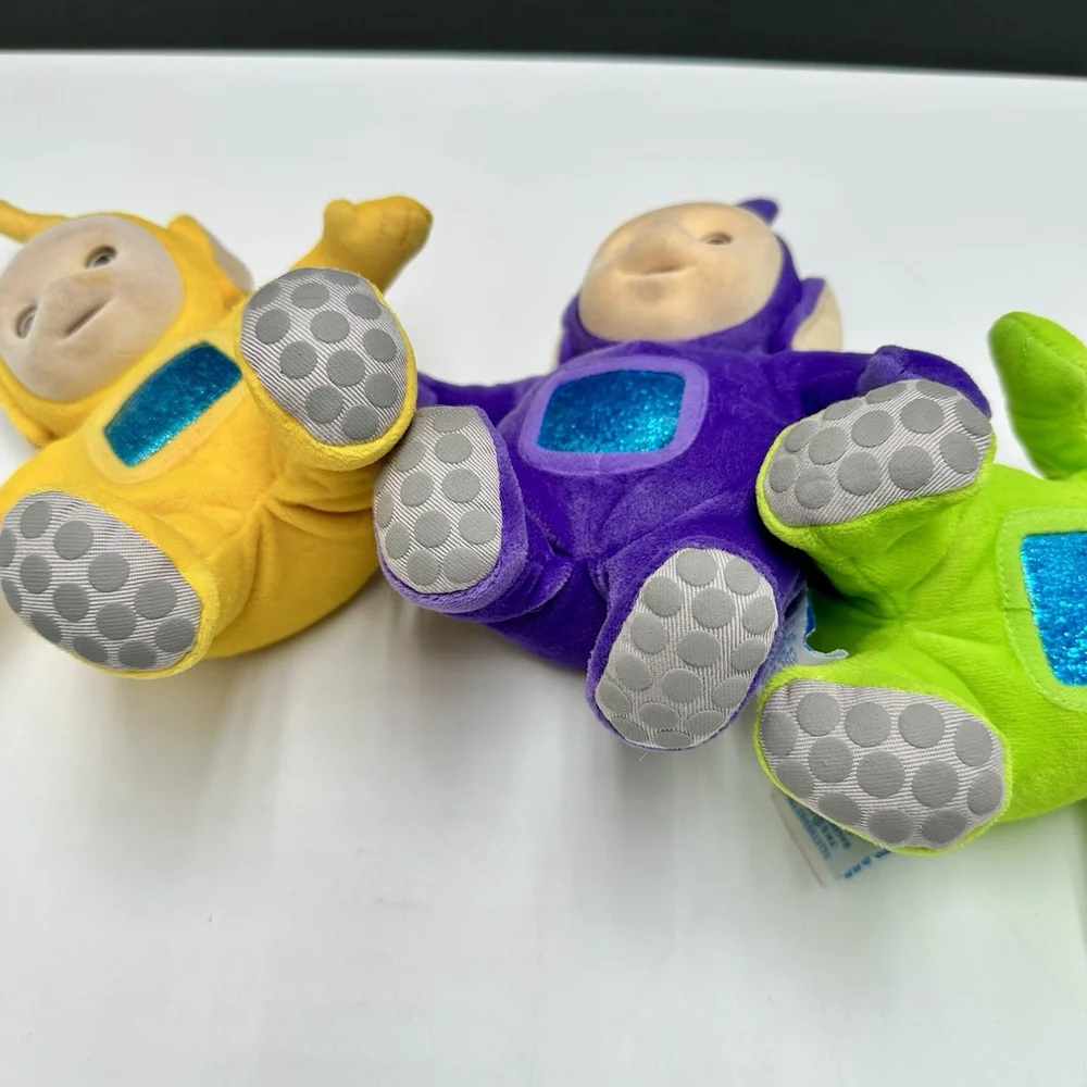 Vintage Teletubbies Plush 1998 Eden Beanie Dipsy Tinky Laa Laa Lot of 3 Read See - Picture 12 of 12